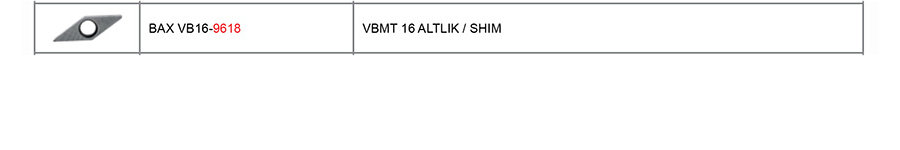 BAX VBMT 16 ATLIK / SHIM