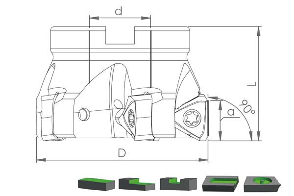 TK90 TNMX 1806 UCA UYGUN FREZELER