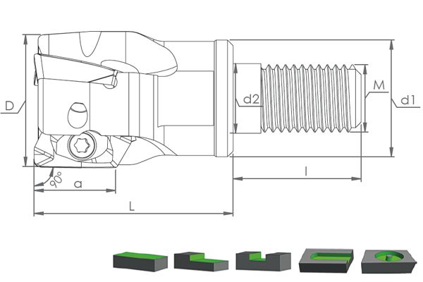 MT90 EDPT 1404 UCA UYGUN MODUL FREZELERİ