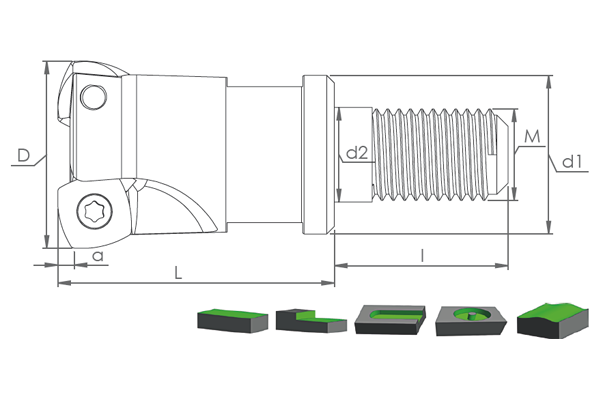 MHT ZDCW 09T3 UCA UYGUN MODUL FREZELERİ