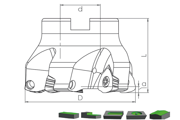 HTK JDM..1204 UCA UYGUN MODUL FREZELERİ