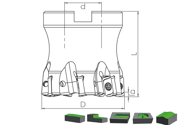 HTK LOGU 0303 UCA UYGUN MODUL FREZELERİ