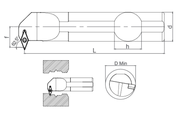 SV-B VBM-16 UÇ BAĞLAYAN DELİK İÇİ TORNA KATERİ